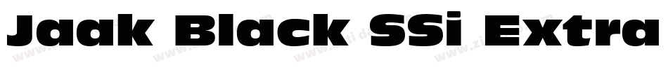 Jaak Black SSi Extra Bold字体转换